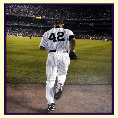 Enter Sandman Mo Mariano Rivera At NY Yankee Stadium 11x14 Double Matted 8x10 Photo Greatest Reliever