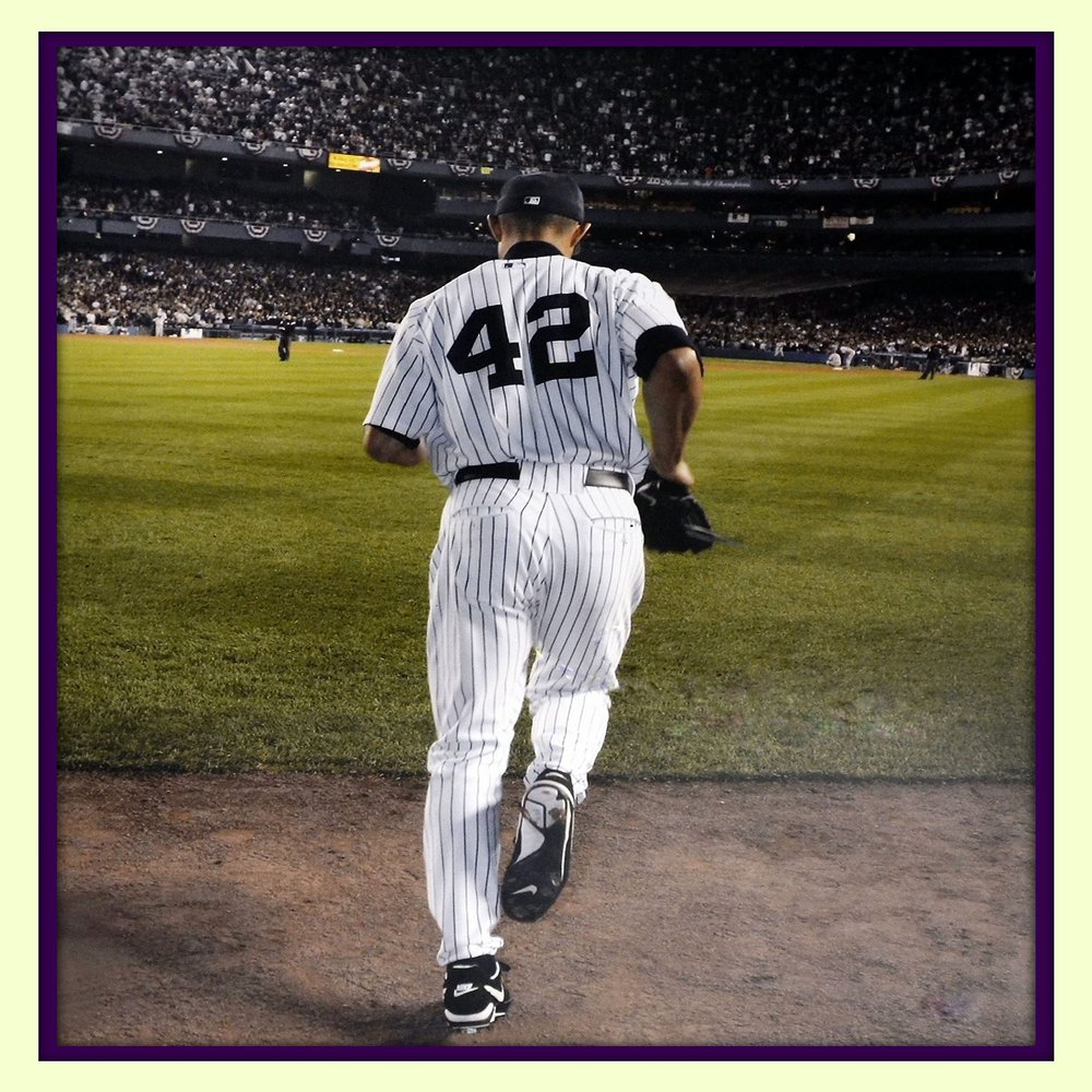 Enter Sandman Mo Mariano Rivera At NY Yankee Stadium 11x14 Double Matted 8x10 Photo Greatest Reliever