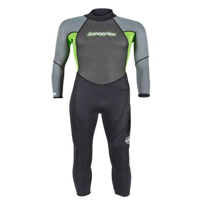 Hyperflex Junior Size Access Full Body 3mm Backzip Wetsuit Watersports - Warm 4-Way Stretch Neoprene - Adjustable Collar and Flat Lock Construction - High Performance 50+ UV Shield