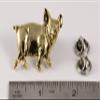 Pig Pin, Gold Plated, MG192, 1.5 Inches, Handmade in The USA, Realistic, Farm, Swine, Hat Pin, Lapel Pins, Brooch, Gift, Over 3100 Wildlife Designs. view 2