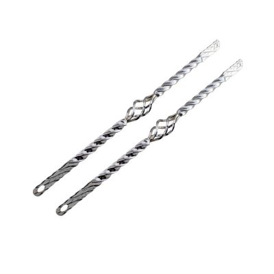 Fenix Cycles 20" Square Twisted Spring Fork Bars Chrome, Various Styles (Cage)