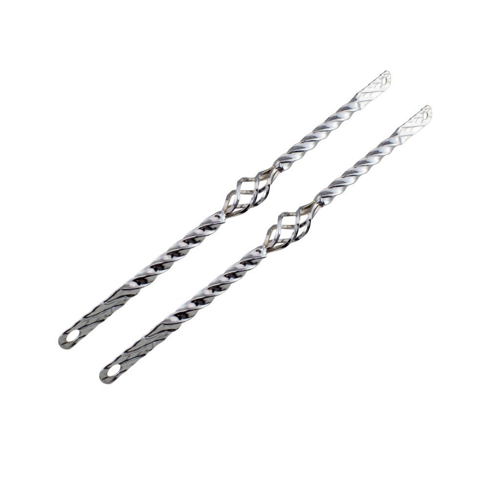 Fenix Cycles 20" Square Twisted Spring Fork Bars Chrome, Various Styles (Cage)