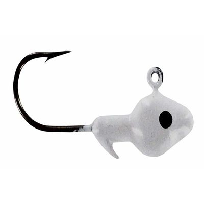 Big Bite Baits Minnow Head JIGHEAD 1/8 OZ/White/Black E