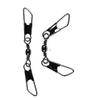 ZENRICK Barrel Fishing swivels with Double Safety Snaps Bass Fishing Tackle swivels snap 4/0#_113mm(4.45")_Test:50kg(130lb)_50pcs view 1
