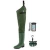 TIDEWE Hip Wader, Lightweight Hip Boot for Men and Women, 2-Ply PVC/Nylon Fishing Hip Wader Green Size 10 view 1