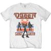Queen Unisex Adult 1976 Tour Silhouette T-Shirt (L) (White) view 1