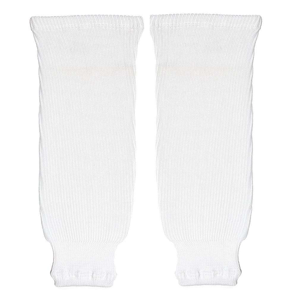 PEAR SOX Pro Weight Solid Color Hockey Socks (White, Youth)
