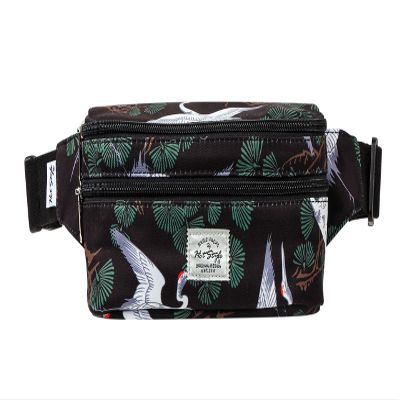 HotStyle 521s Fashion Fanny Pack, Small Waist Bag for Hiking, Cross Body Style Cute for Women, Kids & Girls, Japanes Crane