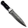 WolfKlinge 11" Handmade Damascus Steel Fixed Blade Knife  Ultimate Spear Point Dagger for Hunting, Survival, Camping, Hiking and Fishing  Full Tang Micarta Handle with Premium Cowhide Leather Sheath (DCX 22-58) (Eclipse Spear) view 4