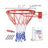 FixtureDisplays Wall Mount Basketball Rim Hoop Basketball Hoop Basketball Goal 17.8" Diameter Wall Mount Plate 2.75X3.25" Mount Position 16937-NF view 2