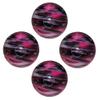 BuyBocceBalls - EPCO Candlepin Bowling Balls - Marbleized - Magenta, Black & White (4 1/2 inch- 2lbs. 6oz.) - 4 Balls - Made in USA