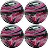 BuyBocceBalls - EPCO Candlepin Bowling Balls - Marbleized - Magenta, Black & White (4 1/2 inch- 2lbs. 6oz.) - 4 Balls - Made in USA view 3