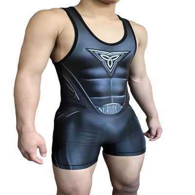 TRI-TITANS Armor Folkstyle Wrestling Singlet Youths and Adult Mens Sizes (Adult 3XL: 240lbs-280lbs)