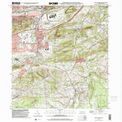 Hellertown PA topo map, 1:24000 Scale, 7.5 X 7.5 Minute, Historical, 1999, Updated 2001, 27 x 22 in - Tyvek