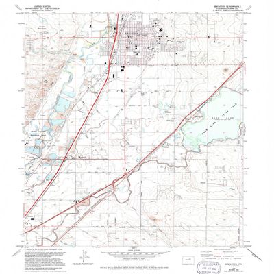 YellowMaps Brighton CO topo map, 1:24000 Scale, 7.5 X 7.5 Minute, Historical, 1965, Updated 1994, 26.8 x 22 in - Tyvek