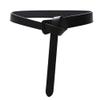 Aecibzo Women Genuine Leather Wrap Around Self Tie Obi Cinch Waist Band Boho Belt (waist 31"-35" (120cm), Black) view 1