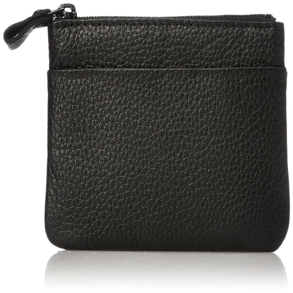 A L-I Coin Purse Made in Japan Cowhide, black (black 19-3911tcx)