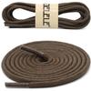 DELELE Round Cotton Waxed Shoelaces: 7/50 Inches Dark Gray Dress Shoe Laces for Boot 2 Pair 39 inch view 2