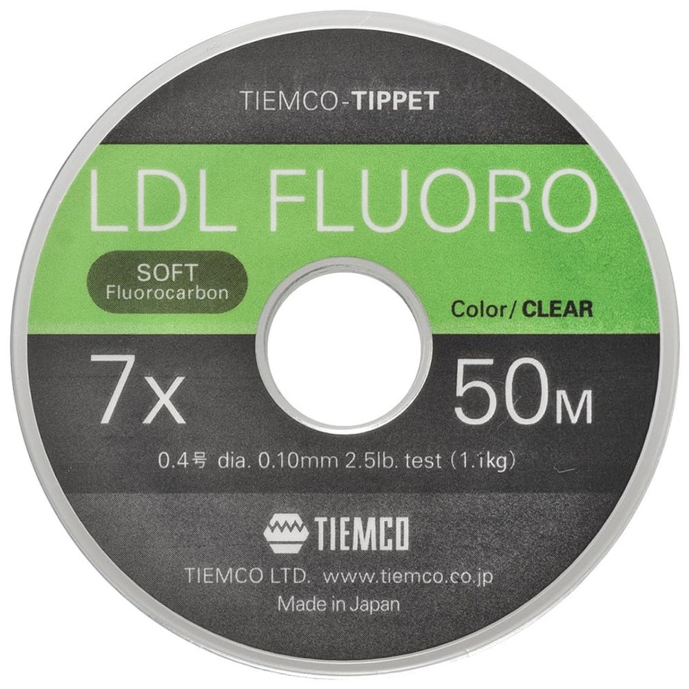 TIEMCO LDL Fluorotipet Tippet No. 0.4, 164.4 ft (50 m), 5.5 lbs (2.5 kg), 1.1 lb