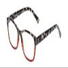 SAV Eyewear (Select-A-Vision) VK Couture Fashion Square Reading Glasses 1301 Red Grey Demi, 2.75