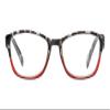 SAV Eyewear (Select-A-Vision) VK Couture Fashion Square Reading Glasses 1301 Red Grey Demi, 2.75 view 2