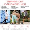 VIM & VIGR Nylon 15-20 mmHg Graduated Compression Leg Sleeves (Black Solid, Unisex L/XL) view 4