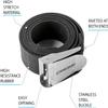 Cressi Malta Quick-Release Elastic Belt w/Metal Buckle Elastic Belts, Black view 3