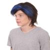 Halloween Party Online Men's Comic Book Mutants Nightcrawler Wig | Adult Blue & Black TV Movie Wigs for Men | Ideal for Halloween Cosplay Party, Theater, Costume Party or Group Performance view 2