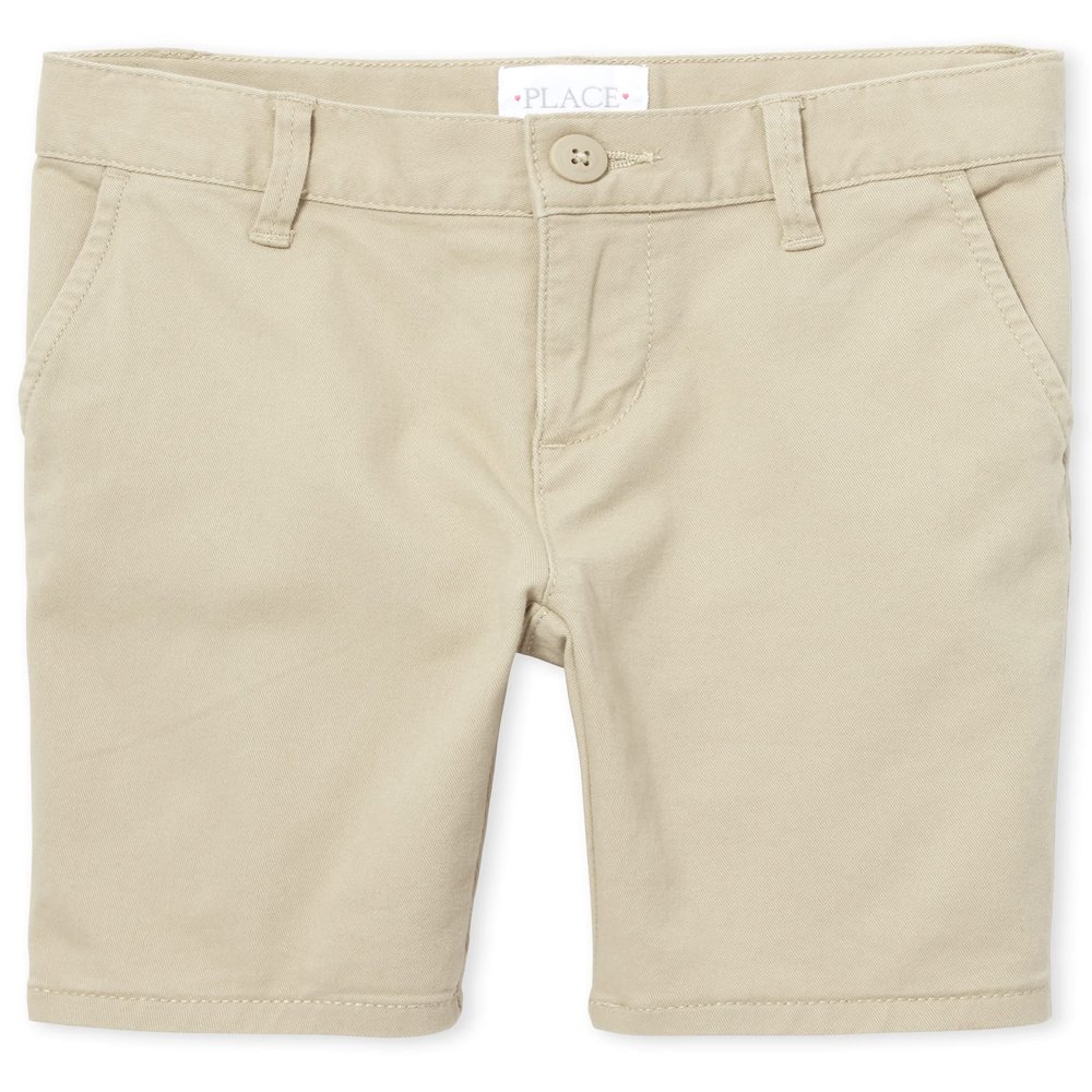 The Children's Place girls Chino Shorts, Sandy Single, 5 Slim US