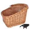 KLICKfix Unisex - Adult Rear Wheel Wicker Basket 2128053610 Rear Wheel Wicker Basket, Black, 47 x 37 x 26 cm view 4
