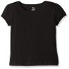The Children's Place girls Uniform Basic Layering Tee Shirt, Black, Small US view 1