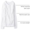 The Children's Place girls Basic Long Sleeve Layering Tee Shirt, White, 3T US view 3