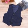 Freebily Kids Boys Gentleman Formal Suits Vest Waistcoat Navy Blue 4-5 view 2