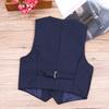 Freebily Kids Boys Gentleman Formal Suits Vest Waistcoat Navy Blue 4-5 view 3