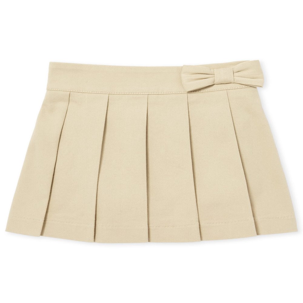 The Children's Place Baby Girls and Toddler Girls Pleated Skort, Sandy, 4T