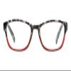 SAV Eyewear (Select-A-Vision) VK Couture Fashion Square Reading Glasses 1301 Red Grey Demi, 1.75 view 2