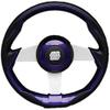 Uflex GRIMANI PL/S Grimani Steering Wheel - Purple Poly Grip with Silver Aluminum Spokes, 13.8" (350mm) view 1