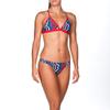 ARENA Women's Zig Zag MaxLife Tie Back Top, Navy-Red, 28 view 2