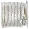 Seachoice Boat Anchor Rope, Double-Braid, Nylon, Achor Line, 3/8 in. X 150 Ft., White view 2