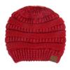 C.C Exclusives Cable Knit Beanie - Thick, Soft & Warm Chunky Beanie Hats (Metal Red) view 2