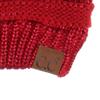 C.C Exclusives Cable Knit Beanie - Thick, Soft & Warm Chunky Beanie Hats (Metal Red) view 3