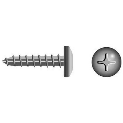 SeaChoice 59567; #10 X 1/2 Phillips Head Pan Tapping Screw 10/Bag Made by SeaChoice