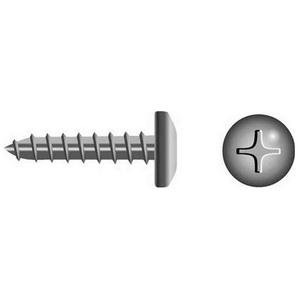 SeaChoice 59567; #10 X 1/2 Phillips Head Pan Tapping Screw 10/Bag Made by SeaChoice