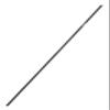 Captain Stag UA-4511 Tent Tarp Parts, Aluminum Joint Pole, Outer Diameter 1.1 inches (28 mm) x Maximum Length 11.0 inches (2800 mm), 4 Pieces, Black view 1