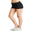 Emmalise Women's Active Yoga Shorts Low Rise Fold Over Workout Dance Pant (Large, 3Pk, Black Olive Mustard) view 2