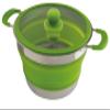 Eurotrail Foldable Silicone Saucepan Pan with Lid 3.5L view 2