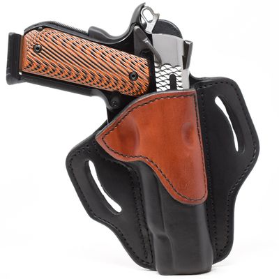 1791 Gunleather 1911 Holster, Right Hand OWB Leather Gun Holster for Belts fits All 1911 Models w/ 4" and 5" Barrels (Black and Brown)