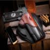 1791 Gunleather 1911 Holster, Right Hand OWB Leather Gun Holster for Belts fits All 1911 Models w/ 4" and 5" Barrels (Black and Brown) view 3
