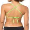 ARENA Women's Zig Zag MaxLife Tie Back Top, Purple/Leaf, Size 32 view 2