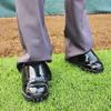 3N2 Men's Reaction Pro Plate Lo Shoes, Size 7.5, Black Patent Leather view 4